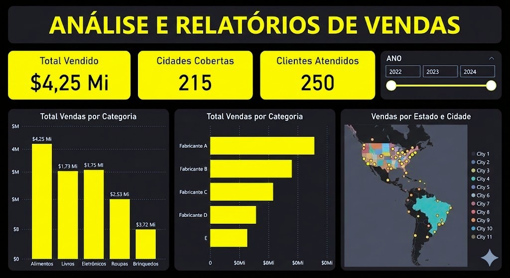 Dashboard Comercial de Vendas